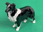 Border Collie Dog Figurine Porcelain 3 Inch Tall Vintage John Beswick