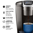 K-elite Single-serve K-cup Pod Coffee Maker  Brushed Slate