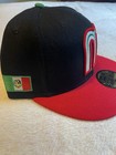 New Era 59fifty Mexico Flag Patch Black red green Fitted Cap 7 1 4