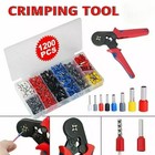 1200pcs Cable Wire Electrical Terminals Ferrule Crimper Plier Crimping Tool Kit