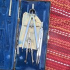 Keuffel   Esser Drafting Tool Set With Compasses And Dividers In Case