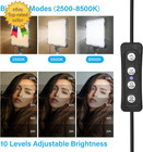 2 Pack Led Video Light With 63   Tripod Stand   2500-8500k Dimmable Photography