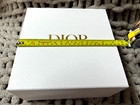 Authentic Christian Dior Empty White Textured Empty Gift Box 9   x9   x4 5   