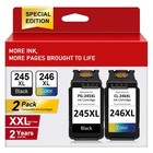Pg-245xl Cl-246xl Ink Cartridge For Canon Pixma Mg2522 Mg2520 Ts3322 Mx490 Mx492