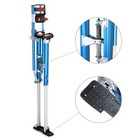 Drywall Stilts 50-64 Inch Aluminum Tool For Painting Taping Cosplay Walk Blue