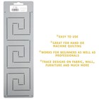 Border Quilting Stencil Aztec Square Geometric Quilt Pattern 3  Plastic Template