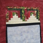 Vintage Christmas Quilt Wall Hanging Embroidered Angel 22 x 10 5 
