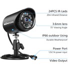 Kkmoon 2mp 1080p Analog Security Camera With Infrared Night Vision Ntsc System