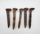 5 Old Railroad Spikes - Antique Rusty Cast Iron Spikes Rr 5 5-6 
