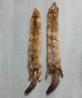 Vintage Lot Of 2 Tanned Mink Pelt Whole Furs Taxidermy