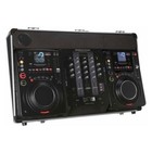American Audio Flex 100 Mp3 Dj System Dual Cd Players Mixer W  Case Setup