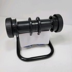 Vintage Open Rotary Rolodex Card Flip File W Alpha Dividers On Black Metal Frame