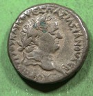 Roman Provincial Ar25 Billon Tetradrachm Coin Of Titus Serapis  0861