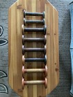 Vintage Original Wood Empty Sewing Thread Spools Lot Of 8 Brown black