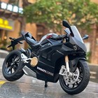 1 12 Ducati Panigale V4s Alloy Diecast Motorcycle Model Black W  Sound   Light