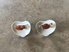 Vtg 1992 White Gerber Nuk Orthodontic Pacifiers- Latex New Newborn-0-3mon-
