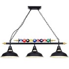 Billiard Pool Table Lights Hanging Over Pool Table  For 7 -8  Table 3-light