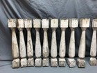 Vtg Lot 15 Shabby Distressed White 20 spindles Porch Balusters Chic Old 1196-26b