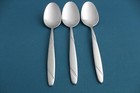 Oneida Risotto Teaspoons  set Of 3  18 10 Stainless Frosted Handle 6 1 8 