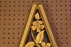 1960 s Pair Of Syroco Diamond Shape Floral Wall Plaques  Set Of 2  Mcm Vintage
