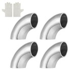 Pack 90 Degree Mandrel Bend Elbow With Welding 25mm 1   Od X 16 Ga 0 06  T 4