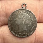 Victorian Love Token Canadian Dime With Fancy Initials Engraving