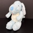 Vintage Applause Blue Puppy Dog Plush Nuzzles Squeaker Stuffed Animal 1989 10 