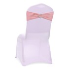 100 Dusty Rose Spandex Stretch Chair Sashes Bow With Slider Buckle Wedding Decor