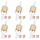  6pcs 5 16  Fuel Filter 1 4  Gas Inline Fuel Filter With Magnet 12pcs Hose 