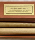 New W Box Hand Dipped Bayberry Candles Pair Of 10  Tapers   18th Century Style