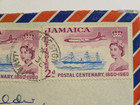 Stamps   1953 Jamaica Postal Centeenary Postage Stamp 1860-1960 S s  Berlin Ship
