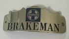 Santa Fe Railroad Train Brakeman Railway Cap Hat Metal Badge 3 1 4    X 1 3 8   