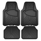 Armor All 4pc Rubber All Season Trim-to-fit Floor Mats Black