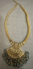 Indian Wedding Jewelry Bollywood Lot Bangles Necklace Pendants Gold Tone 7 Pcs