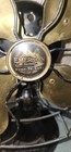 Antique Emerson Motors Cast Iron Brass 4 Blade Desk Fan Works 29646