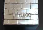 English 1886 Victorian Sterling Novelty Condiment Set - Smoke Stack Form On Roof