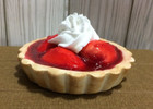 Faux Fake Mini Strawberry Pie With Whipped Cream Tiered Tier Tray Decoration