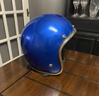 1977 Blue Lear Siegler Lsi No 4170 Roper 3 4 Face Motorcycle Helmet - Good Foam