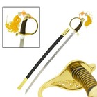 Official 39  Usmc Nco Ceremonial Sword     Hilt   Mirror-polished Stainless Ste   