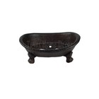 Bathtub Soap Dish Holder Cast Iron Western Decor Rustic Antique Style Oval 