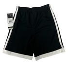 Adidas Boy   s Athletic Shorts Size 4 Black   White Elastic Waistband