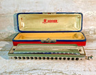 M Hohner 208 Chromonica Harmonica 4 Octaves Professional Model Red Case Key Of C