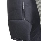 Cloth Gray black Passenger Top Lean Back Seat Cover Dodge Ram 1500-5500 09-12
