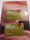 Delta Gold Medallion Luggage Bag Tags With Cords - New Set Of 2