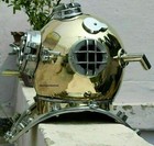  Brass Antique 18  Inch Diving Helmet Us Navy Mark Iv Divers Helmet Reproduction