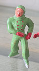 Vintage Lot Of 4 1930 s 40 s Barclay  Metal Ice Skaters Skier Men   Women