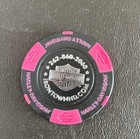 Harley Davidson Iron Town New Berlin  Wi  pink And Black poker Chip