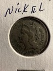 1865 Nickel Three Cent Piece  Sharp  Beautiful Details 