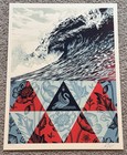 Shepard Fairey Art Print Wave Of Distress Pangea Seed Poster S   Edition Of 350