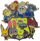 Hong Kong Disneyland - Pin Trading Nights Zootopia - Mini Jumbo Pin